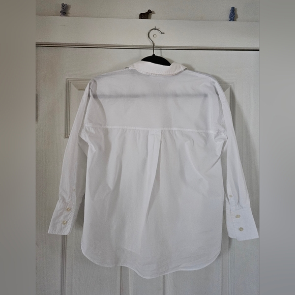 Zara Oversized White Button-down Shirt XS - Picture 2 of 5